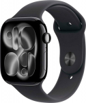 Apple Watch 11 Alu Case 46mm Jet Black Sports Band Black M/L EU