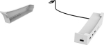 iPega P5S008 Horizontal Stand with USB HUB for PS5 Slim/PS5 Pro / White