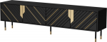 Cama MEBLE Cama 4D MOUNTAIN TV cabinet 204x40x55 black + gold