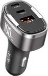 XO CC61 Car charger 100W USB / USB-C / Lightning