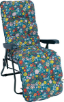 Deck chair BADEN-BADEN blooming floral pad