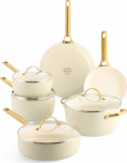 GreenPan Padova Reserve 6 pcs Pot & Pan Set Cream White