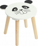 Home Styling Collection Wooden SAFARI children's stool with an animal motif, 28 cm