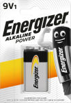ENERGIZER Battery Alkaline Power 9V-9B-6lR61