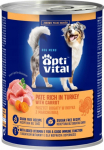OPTIVITAL Chicken pate, rich in turkey and carrots - wet dog food - 400g