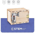 Extra Digital Wooden Assembly Kit Mechanical Lockbox, STEM Educational Toy