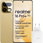 realme 16 Pro+ 5G puhelin, 256/8 GB, gold + laturi