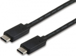 Equip Kabel USB-C2.0->C 3A PD60W St/St 1.00m schwarz Polybeutel