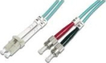 DIGITUS LWL Patchkabel LC -> ST 2.00m Multimode Duplex OM3