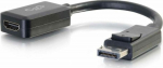 C2G 20cm DisplayPort to HDMI Adapter - DP Male to HDMI Female - Black - DisplayPort-Kabel - DisplayPort (M)