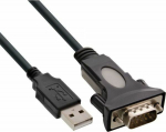 Cable USB InLine USB-A - RS-232 0.25 m Czarny (33306I)