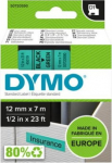 Dymo 45019 (S0720590) Label Tape 12mm x 7m, Black on Green