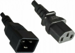 MicroConnect PowerCord C13-C20 0.5M Black, IEC 60320-C13 to C20, Black