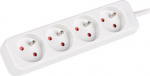 Lanberg | Cable Power Strip 4X French Outlets Quality-Grade Copper, 1.5 m | PS0-04E-0150-W