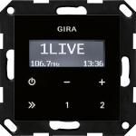 GIRA 228405 - Clock - Digital - FM - 87.5 - 107.9 MHz - Wei&szlig; - Schwarz