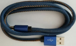 Cable USB Gembird USB-A - USB-C 2 m Blue (CC-USB2J-AMCM-2M-BL)