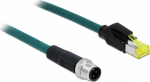 Delock Netzwerkkabel - M12 (4-pole) (M) zu RJ-45 (M)