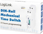 Logilink Timer, mechanical for top hat rail mounting