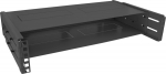 InLine InLine&reg; 19'' foldable rack, 2U, 24-40cm depth, with cover, black