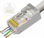 MicroConnect Modular EZ Plug RJ45 8P8C, CAT6 50pcs. FTP Shielded