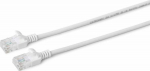 MicroConnect U/UTP CAT6A Slim 0.5M White, Unshielded Network Cable