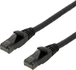 DELTACO | High Flex | Cat 6 | U/UTP | Low smoke/halogen | Flexibel | Svart | 0.5m