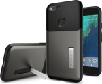 Kaitse&uuml;mbris Slim Armor, Google Pixel, must / hall, Spigen