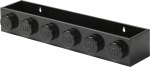 LEGO Bookshelf BOOK RACK Width 478 mm Black ABS-plastic with 6 burl