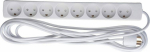 MicroConnect 8-way Danish Power Strip 5m, With Earth, without ON/OFF