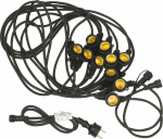 Maclean Garden garland MCE410 czarna 10m 10x E27