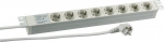Heinrich Kopp Koop PROFIversal - Steckdosenleiste (Rack - mountable) - Wechselstrom 250 V - Eingabe, Eingang power CEE 7/7 - output terminals: 8 (power CEE 7/3)