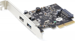 StarTech.com Startech 2-port USB PCIe card med 10 Gbps/port - USB 3.1/3.2 Gen 2 Type-A PCI Express 3.0 x2-host control expansion card - Add-on adapter card - Full/Low Profile - Windows och Linux - USB-adapter - PCIe 3.0 x4 Low Profile - USB-C 3.1 Gen ...