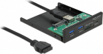 Delock Kartenleser - 8.9 cm (3.5 Zoll) (MMC, SD, miniSD, RS-MMC, TransFlash, MMCmobile, microSD, MMCmicro, SDHC, miniSDHC, microSDHC, SDXC, MMC II)
