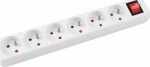 Office Products Surge Protector Power Strip 6 sockets 1.5 m White (13116141-14)