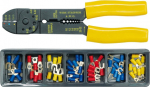 Vorel Connector crimping pliers 210mm z cassette connectors 100 parts 45050