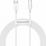 Cable USB Baseus USB-A - USB-C 2 m White (baseus_20210428115105)