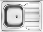 Sink Deante Tango ZM6_311P Decor steel, drainer on the right
