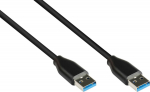 Alcasa Good Connections USB 3.2 Gen.2 Kabel A-A schwarz 0.5m
