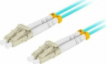 Lanberg PATCHCORD ŚWIATŁOWODOWY MM LC/UPC-LC/UPC DUPLEX 3.0MM OM3 50/125 LSZH 3M AQUA LANBERG