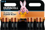 Patareid Duracell Optimum AA LR6 1.5V Alkaline, 1 pakk (pakis 8tk)