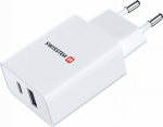 Loader Swissten Swissten Travel 1x USB-C, 1x USB-A 30W