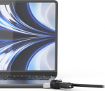 Compulocks LEDGE LOCK ADAPTER MACBOOK AIR, 13IN M2-M4 W/ COMB. LOCK SILVER