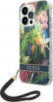 Guess GUOHCP14XHFLSB Flower Strap Hardcase for iPhone 14 Pro Max 6.7" / blue
