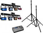 Eurolite Set 2x LED KLS Laser Bar PRO+ Easy Show+ M-4 Speaker stand