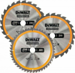 Dewalt DEWALT CIRCULAR SAW EX SET. 3 pcs. 250mm 2x24z, 1x48z