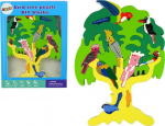 LeanToys Wooden Tree Birds Parrots DIY Wooden Blocks Puzzle