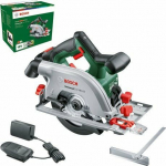 BOS Bosch Bosch hand circular saw UniversalCirc 18V-53, 18Volt (green/black, Li-ion battery 2.5Ah, POWER FOR ALL ALLIANCE)
