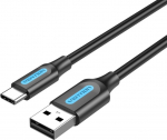 CABLE USB-C TO USB2.0/1M BLACK COKBF VENTION