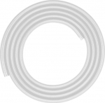 CORSAIR Hydro X Series XT Softline Mesh Tubing &ndash; White &ndash; Easily Cut to Length - Durable EPDM Rubber
