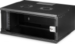Digitus Wall-mounted network cabinet 19" 4U, SOHO PRO 240 x 540 x 400 mm, bearing capacity 60kg, door glass, not folded, Czarna